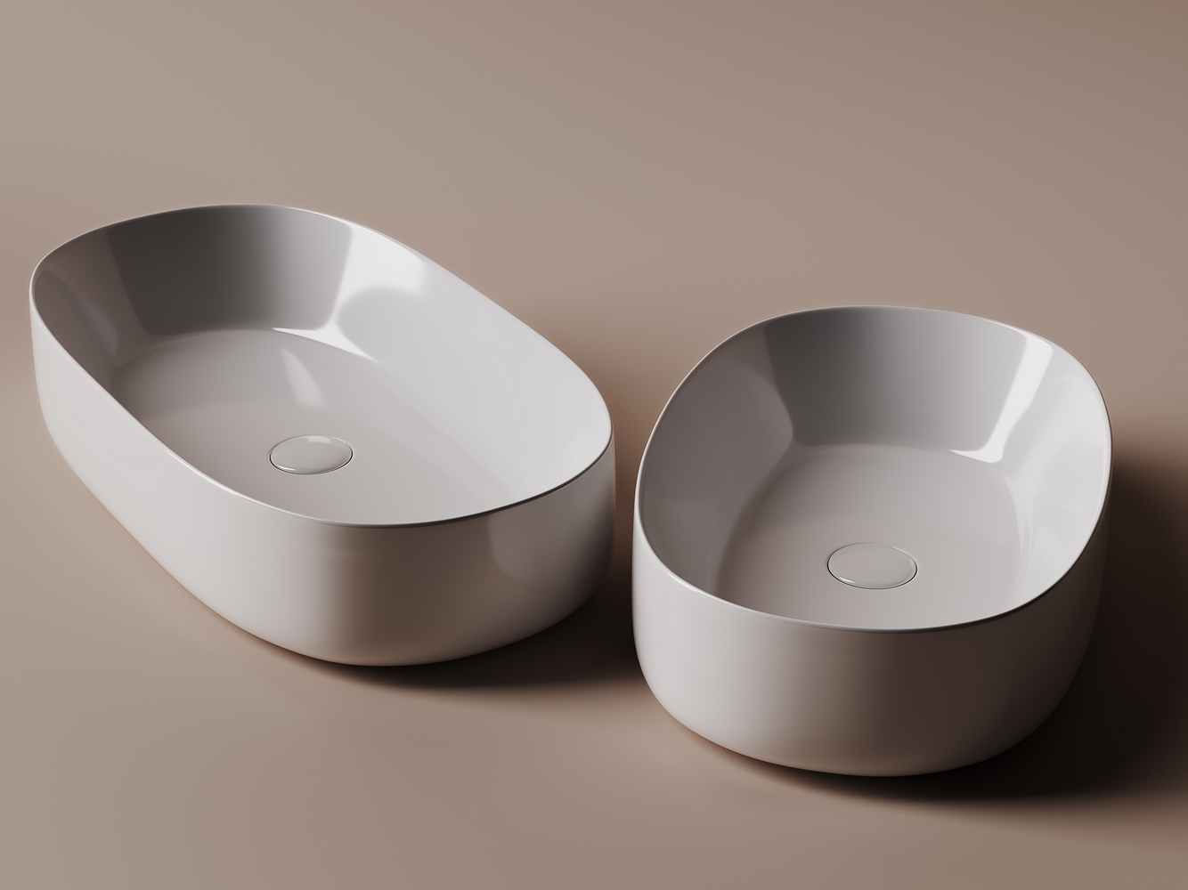 Фото Раковина Ceramicanova Element CN5022 накладная 66,5 × 35 × 14 см, белый глянцевый