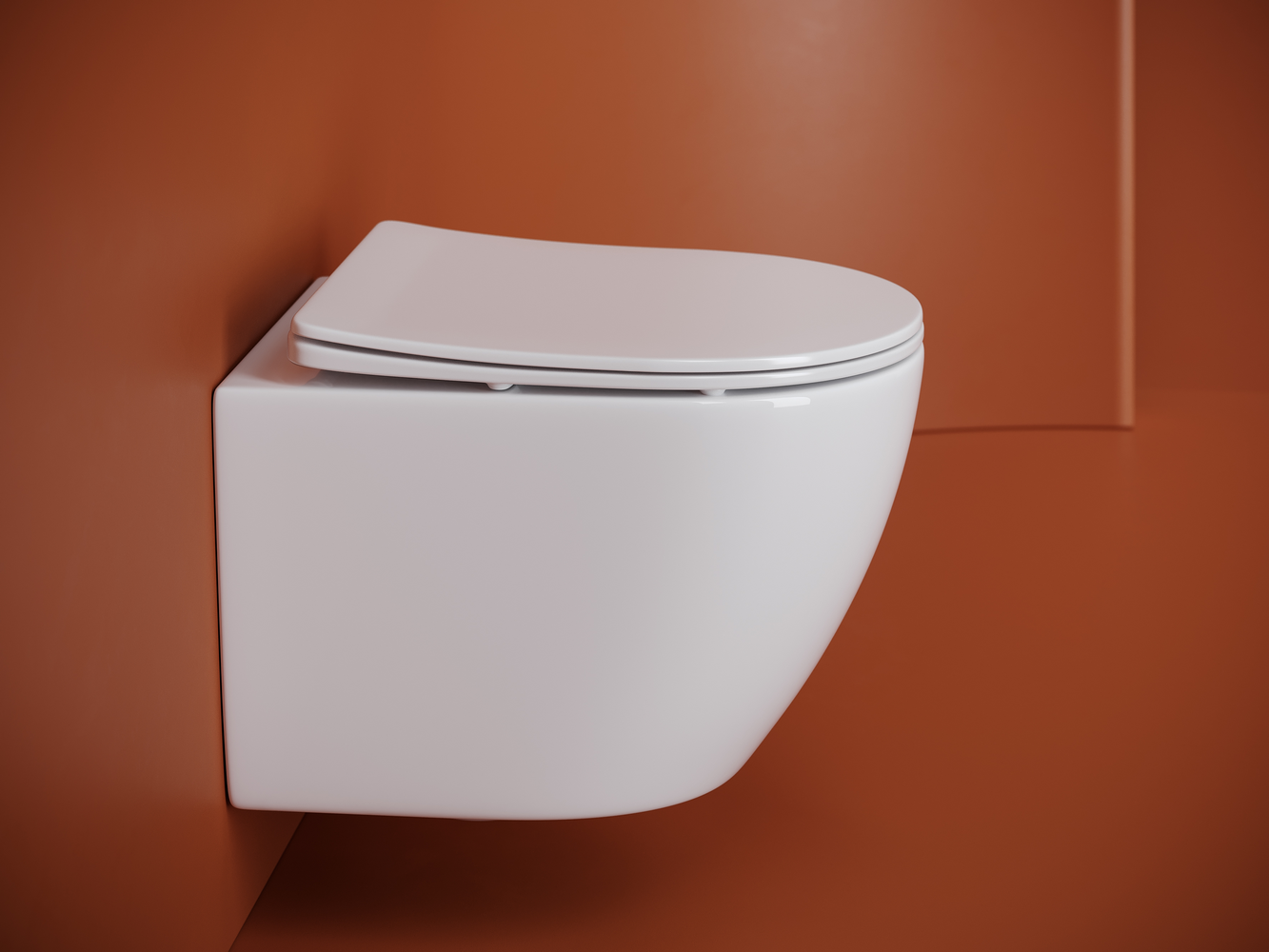 Фото Унитаз Ceramicanova Uno CN11001T с сиденьем подвесной, белый глянцевый
