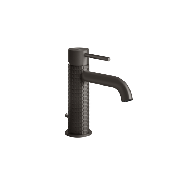 Фото Смеситель Gessi Gessi316 54201#707 для раковины с донным клапаном, черный хром браш pvd