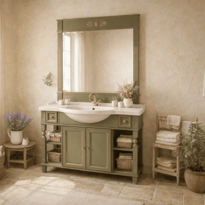 Фото Мебель для ванной Migliore Kantri, цвет Oliva 121 см