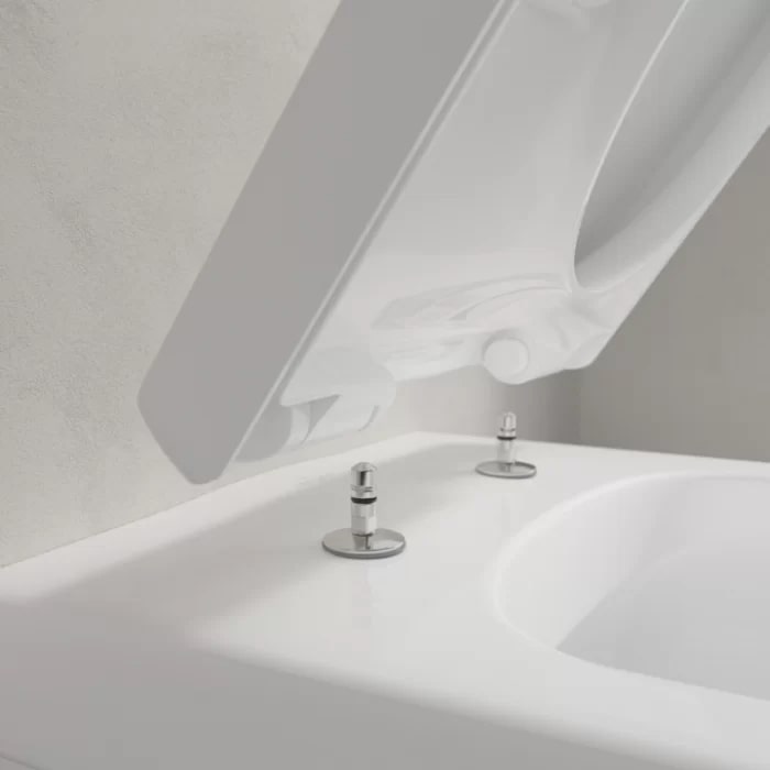 Фото Унитаз подвесной Villeroy & Boch Architectura 5684HR01, безободковый, с сиденьем с микролифтом, белый глянцевый