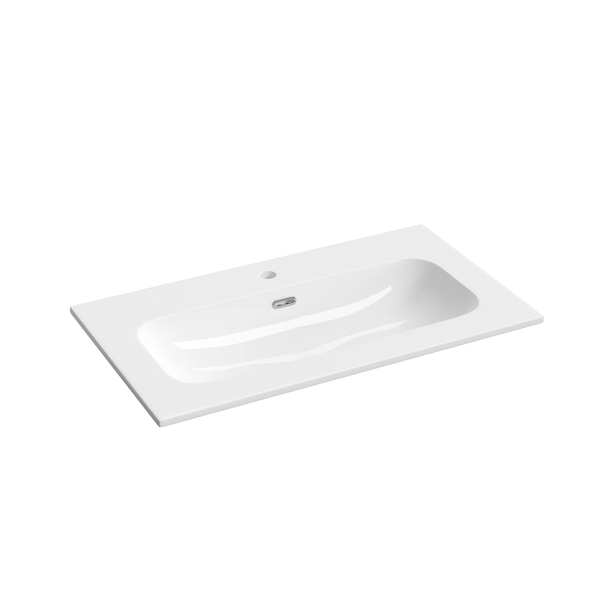 Фото Раковина Ceramicanova Lucia CN6096 мебельная 81 × 46,5 × 16,6 см, белый глянцевый