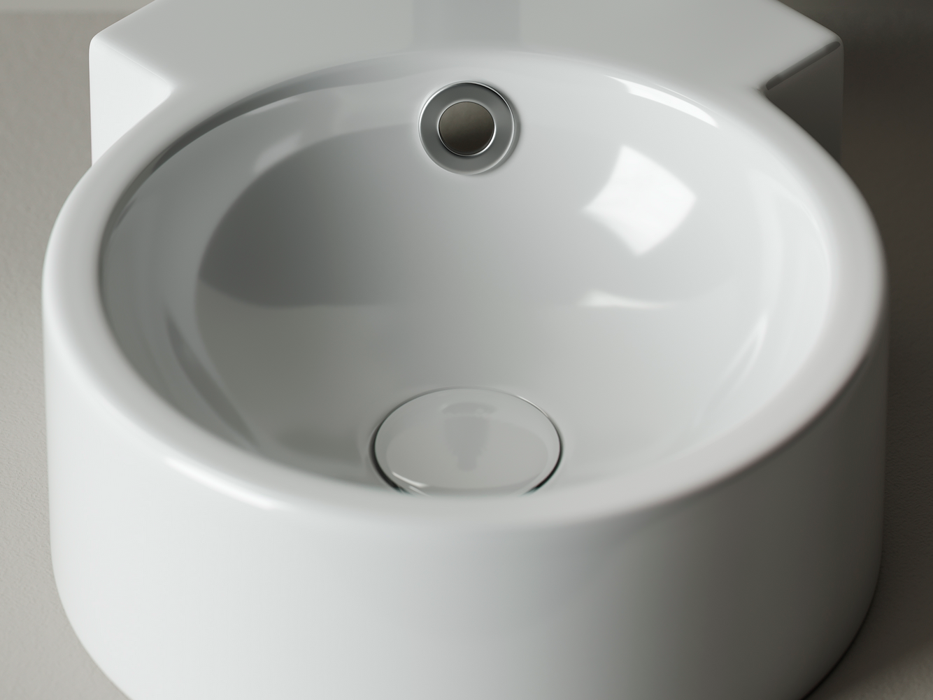 Фото Раковина Ceramicanova Element CN5019 подвесная угловая 31 × 41 × 12,5 см, белый глянцевый