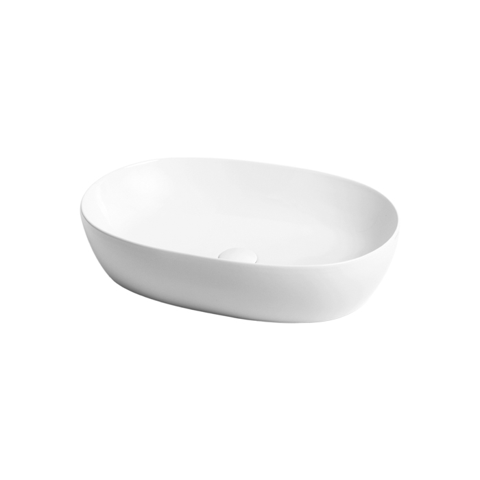Фото Раковина Azzurra Elegance ELLA060400C0BI/(ECI60 bi*0) накладная 60 см, цвет Bianco lucido