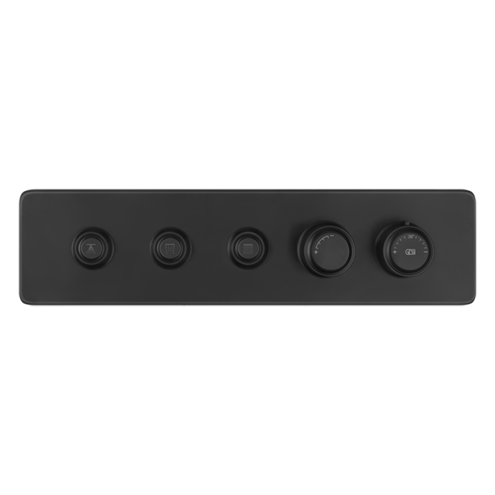 Фото Смеситель Gessi Hi-Fi Eclectic 65224#299 для душа термостат, черный матовый