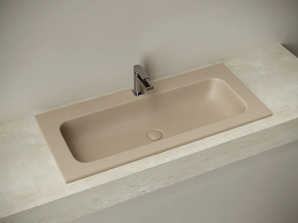Фото Раковина Ceramicanova Grace CN7013MC мебельная 101 × 45,7 × 13,7 см, капучино матовый