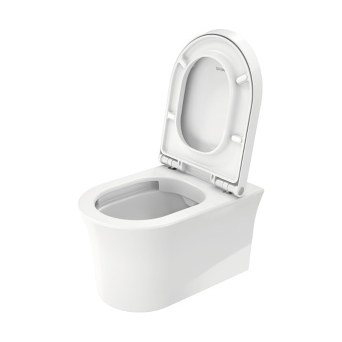 Фото Унитаз подвесной Duravit White Tulip 2576092000, безободковый, без сиденья, белый глянцевый