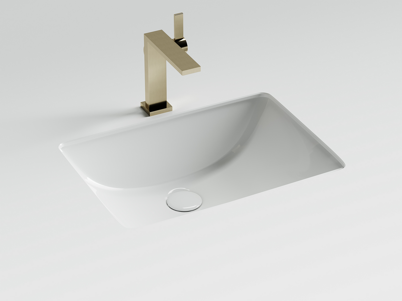 Фото Раковина Ceramicanova Era CN15001 встраиваемая под столешницу 51,5 × 38 × 19,5 см, белый глянцевый