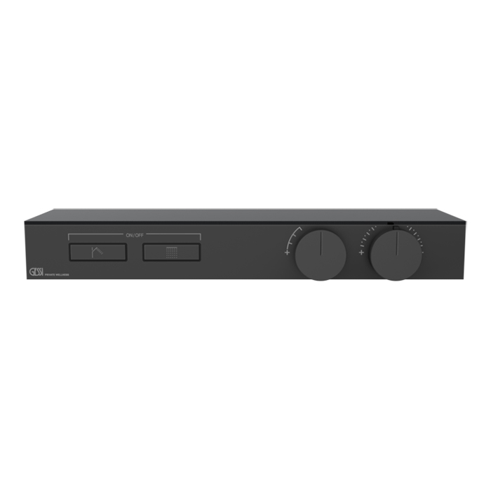 Фото Смеситель Gessi Hi-Fi 63022#299 для душа термостат, черный матовый