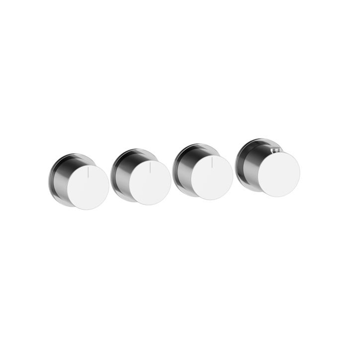 Фото Смеситель Gessi Habito 63436#031 для душа термостат с переключателем на 3 потока, хром