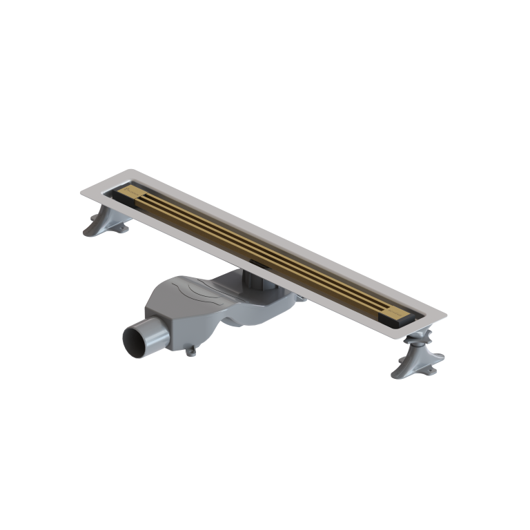 Фото Душевой лоток Boheme B&T Infinity 981-60-MG, 60 см, с сифоном, золото матовое