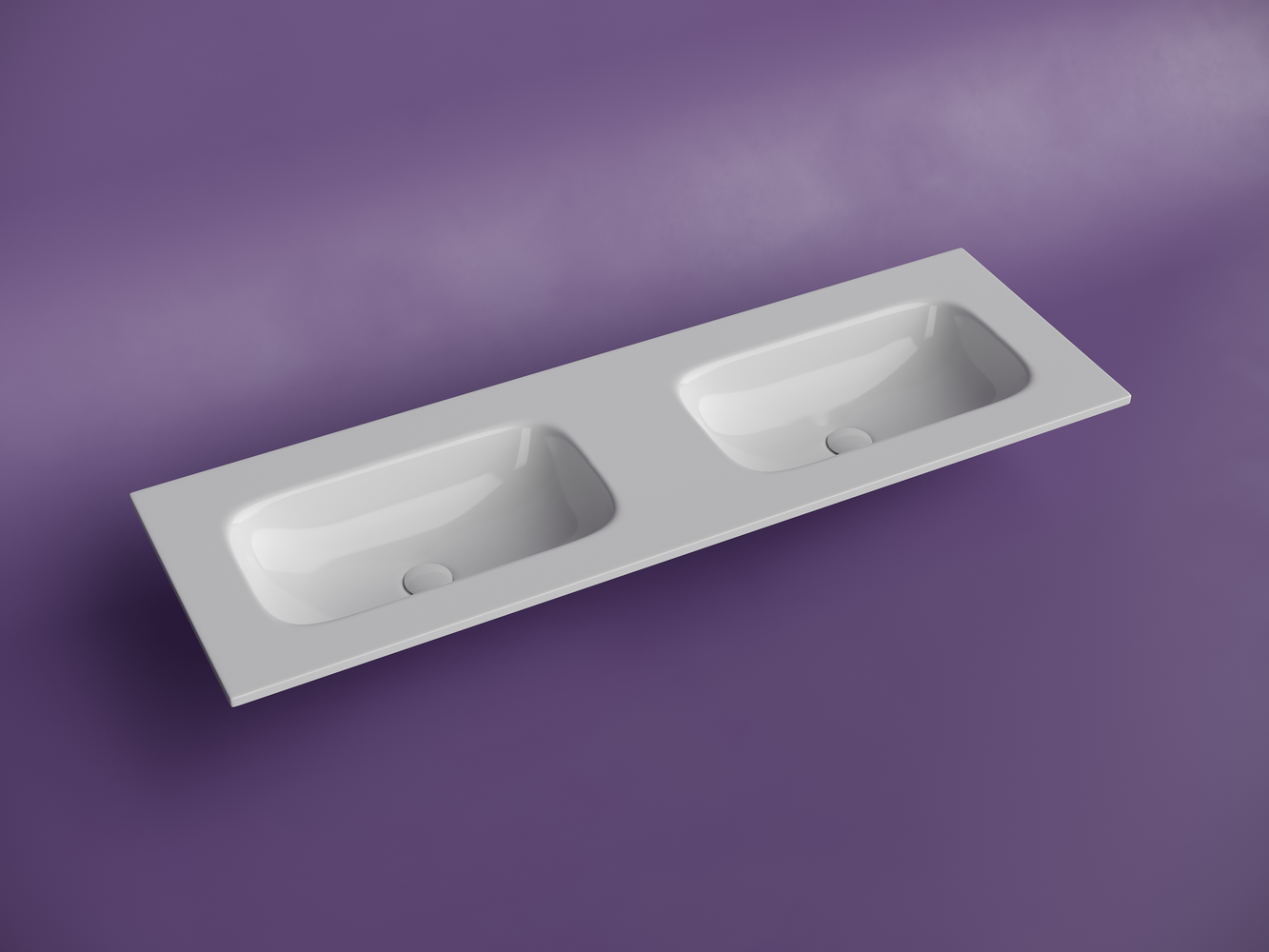 Фото Раковина Ceramicanova Grace CN7022wx мебельная 141 × 45,7 × 13,7 см, белый глянцевый