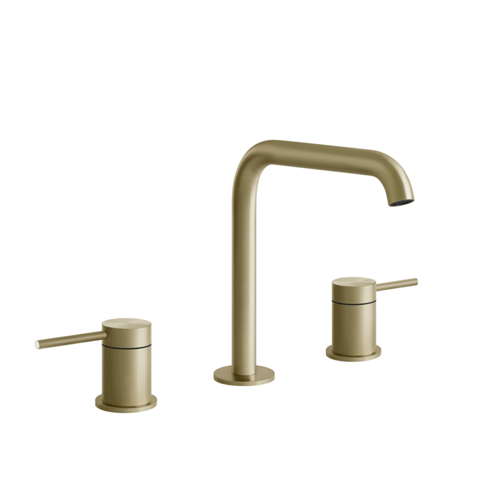 Фото Смеситель Gessi Gessi316 54012#727 для раковины, латунь браш pvd