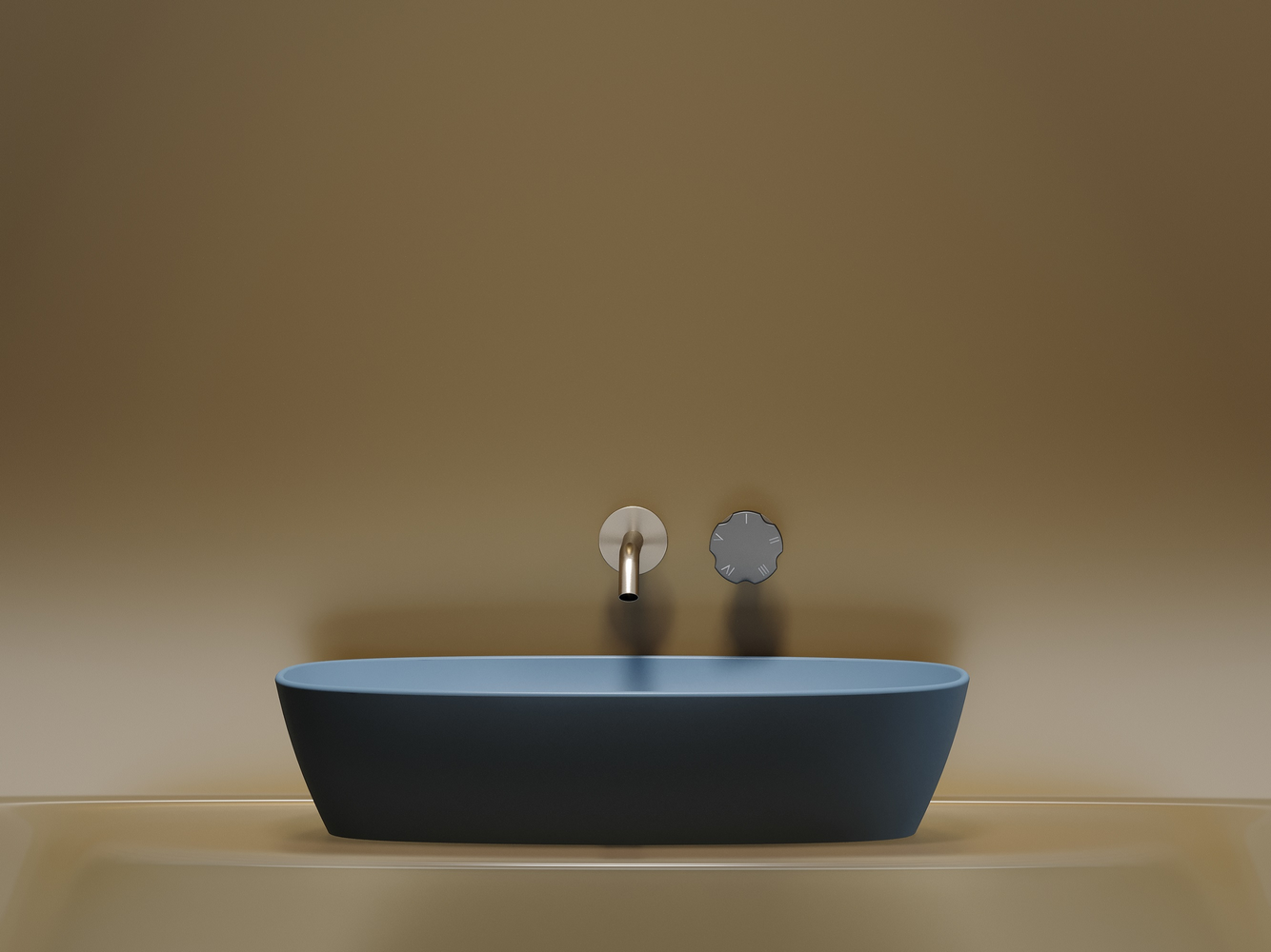 Фото Раковина Ceramicanova Element CN6049ML накладная 61 × 38,5 × 14 см, голубой матовый