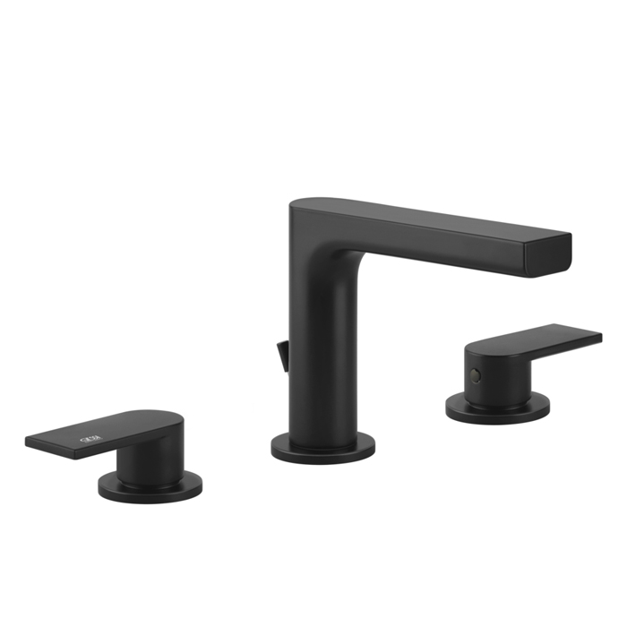 Фото Смеситель Gessi Via manzoni 38612#299 для раковины, черный матовый