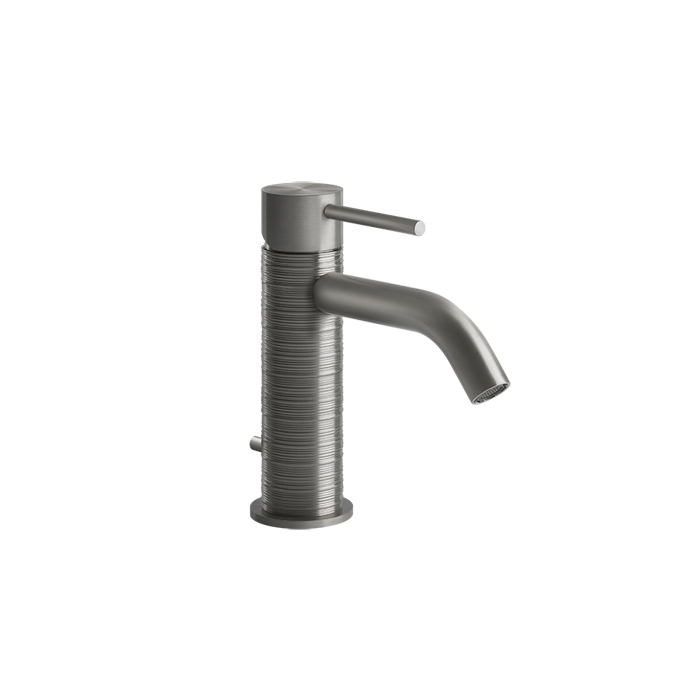 Фото Смеситель Gessi Gessi316 54301#239 для раковины с донным клапаном, нержавеющая сталь браш