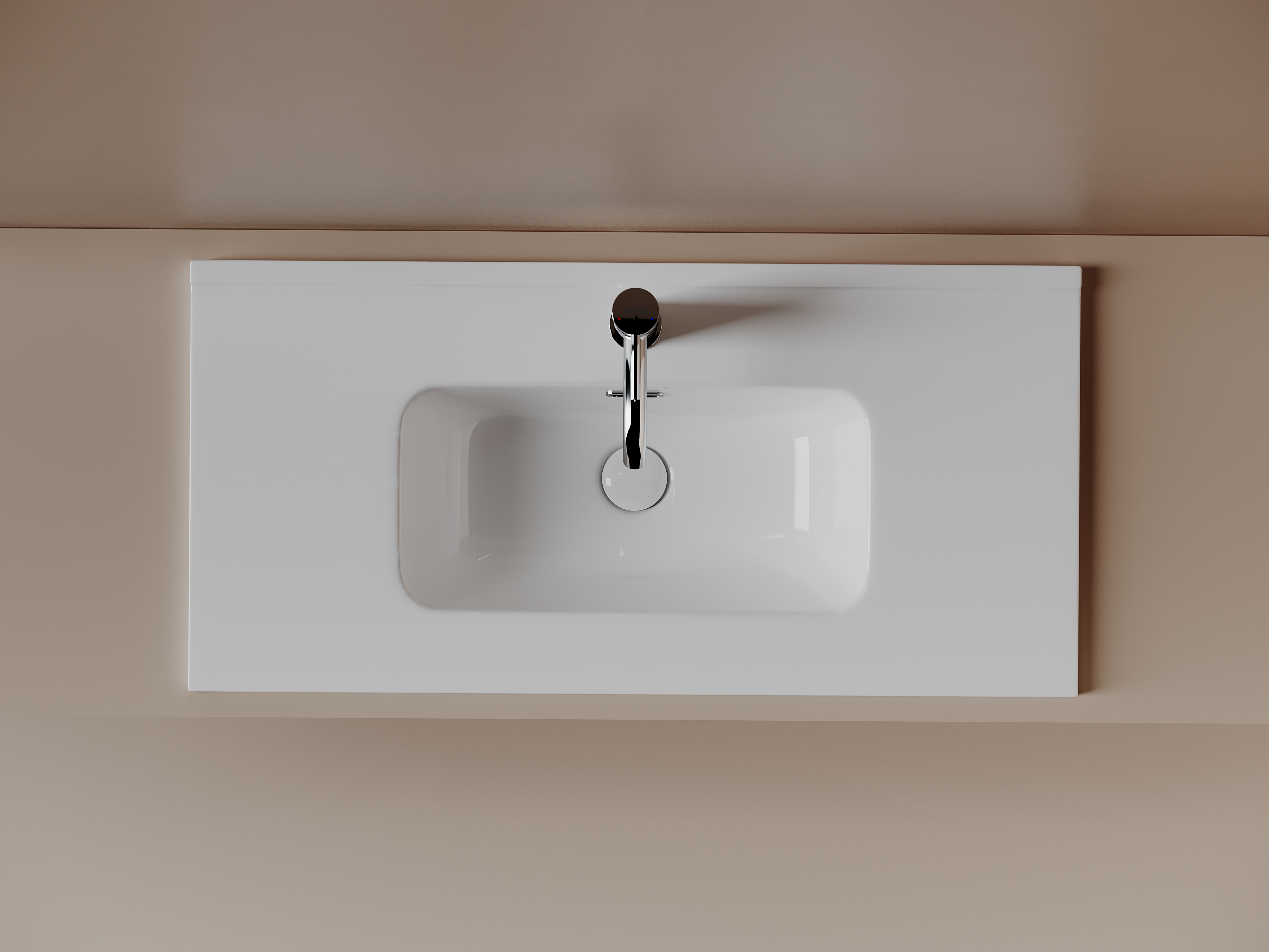 Фото Раковина Ceramicanova Compact CN7026 мебельная 81 × 39,5 × 17 см, белый глянцевый