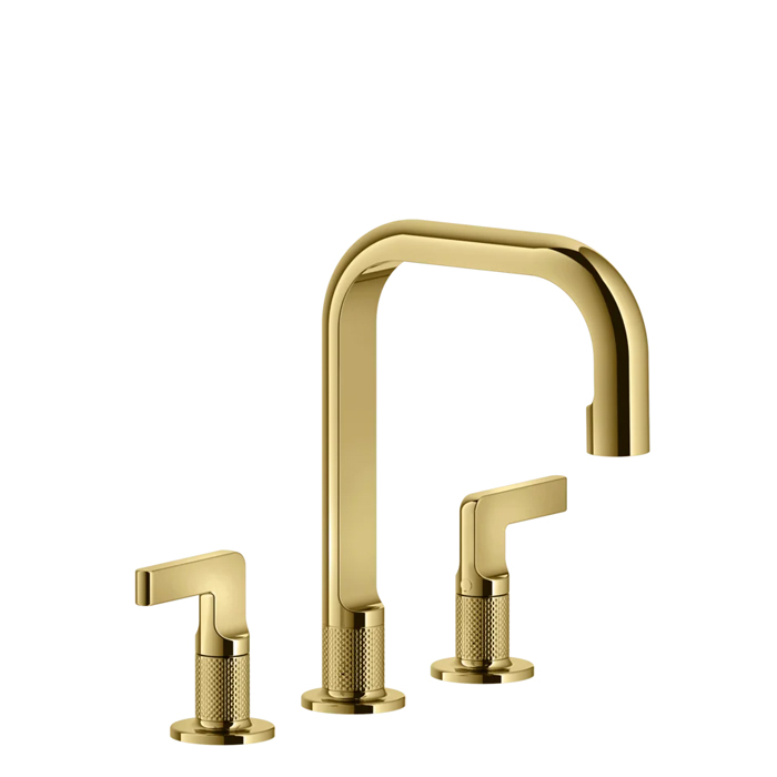Фото Смеситель Gessi Inciso 58014#246 для раковины, золото глянец pvd