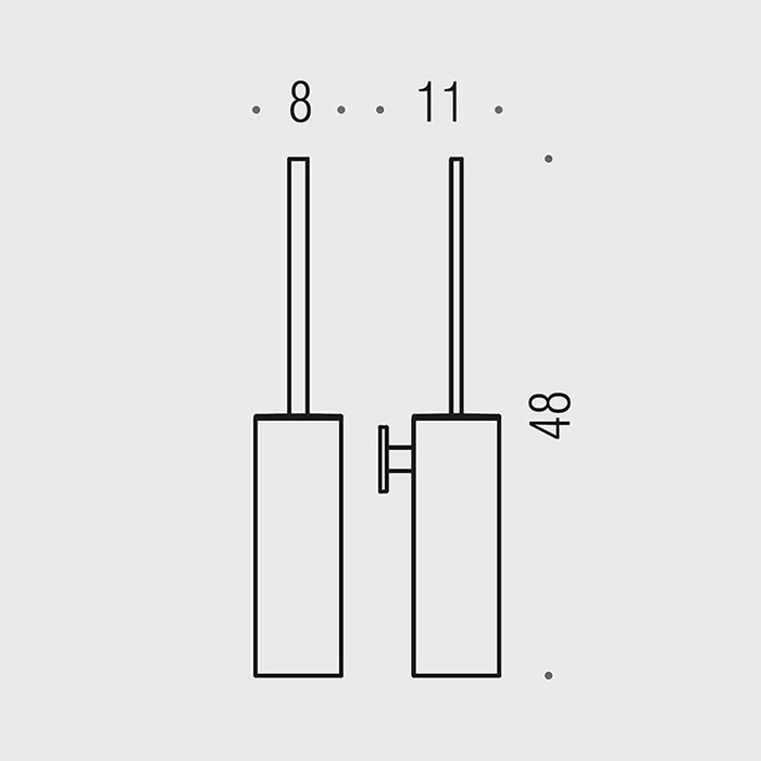 Фото Ершик Colombo Look B1607.VL подвесной, Vintage, бронза янтарь глянец