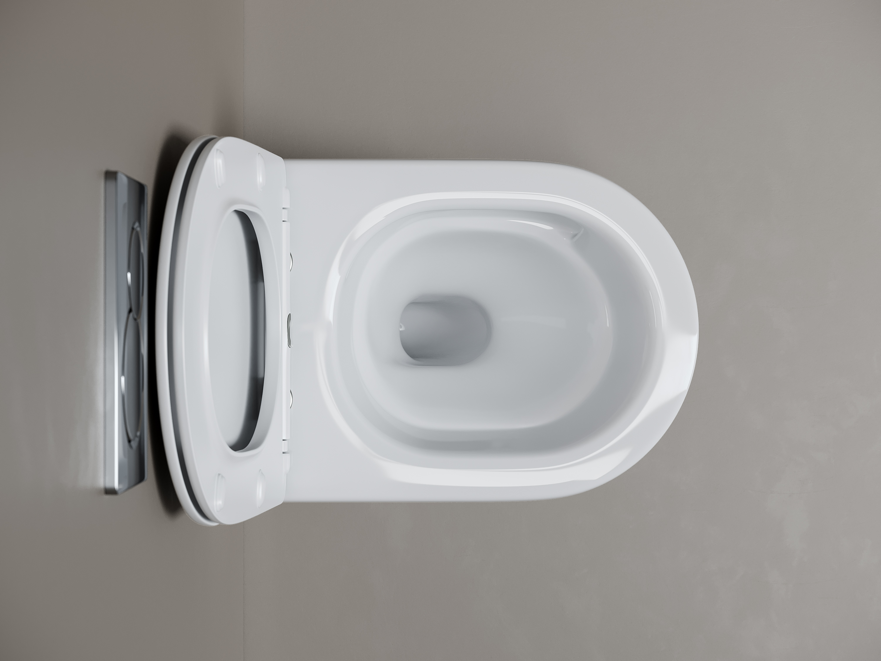 Фото Унитаз Ceramicanova Mia CN1805T с сиденьем подвесной, белый глянцевый