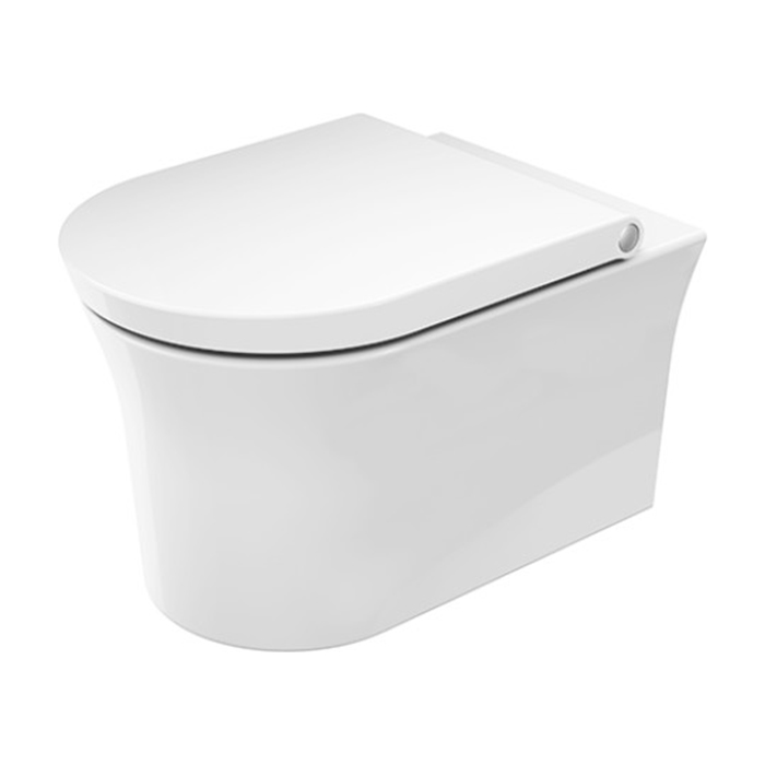 Фото Унитаз подвесной Duravit White Tulip 2576092000, безободковый, без сиденья, белый глянцевый