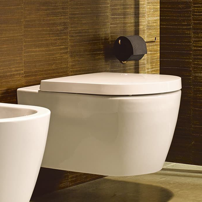 Фото Унитаз подвесной Duravit Me by Starck 45290900A1, безободковый, с сиденьем с микролифтом, белый глянцевый