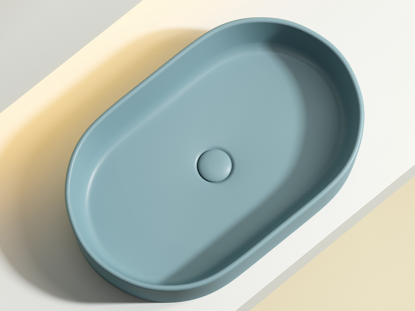 Фото Раковина Ceramicanova Element CN6048MLG накладная 60 × 38,5 × 12,2 см, зеленый матовый