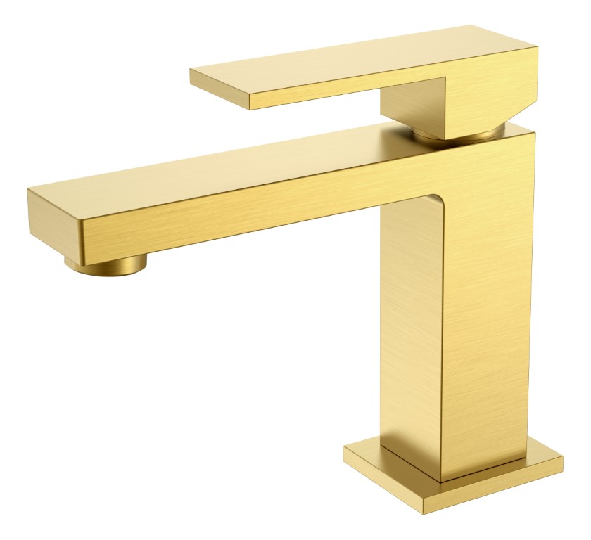 Фото Смеситель для раковины Boheme Qubic 471-MG matt gold, золото матовое