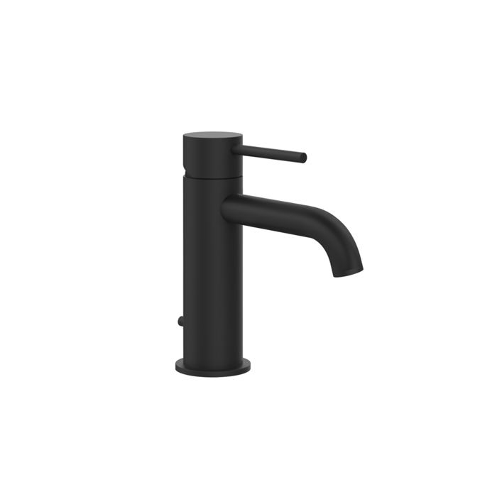 Фото Смеситель Gessi Gessi316 54001#299 для раковины с донным клапаном, черный матовый