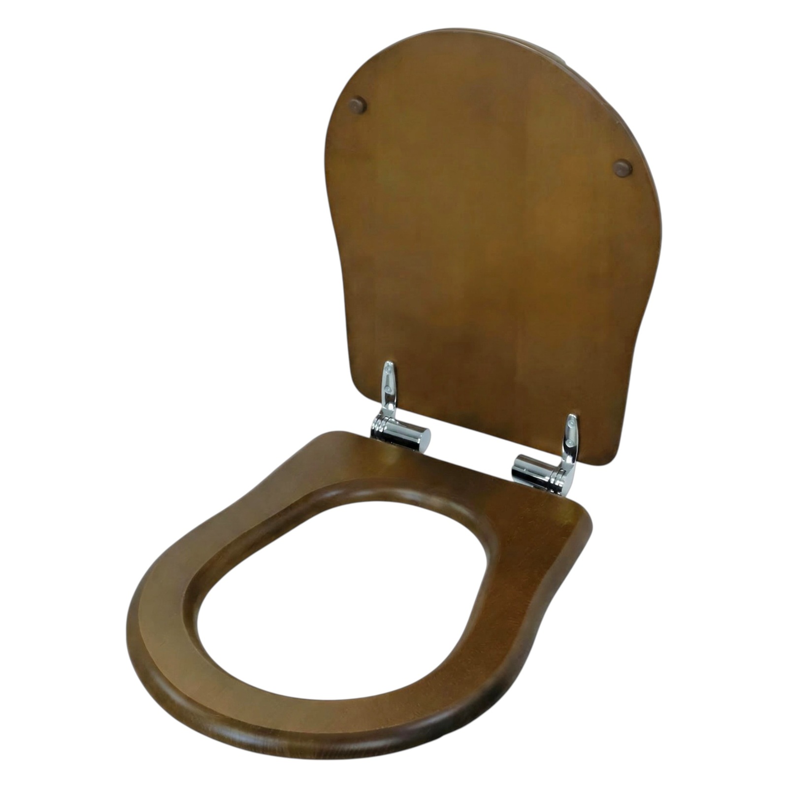 Фото Крышка-сиденье Migliore Charme 34400 орех, петли микролифт хром глянец