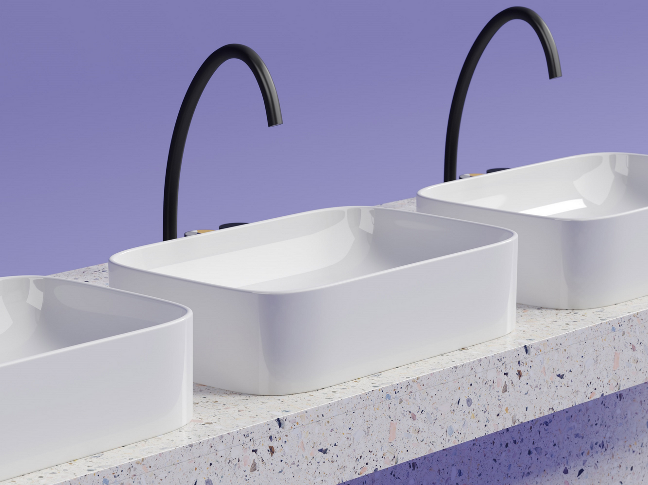 Фото Раковина Ceramicanova Element CN6053 накладная 60,5 × 38 × 15 см, белый глянцевый