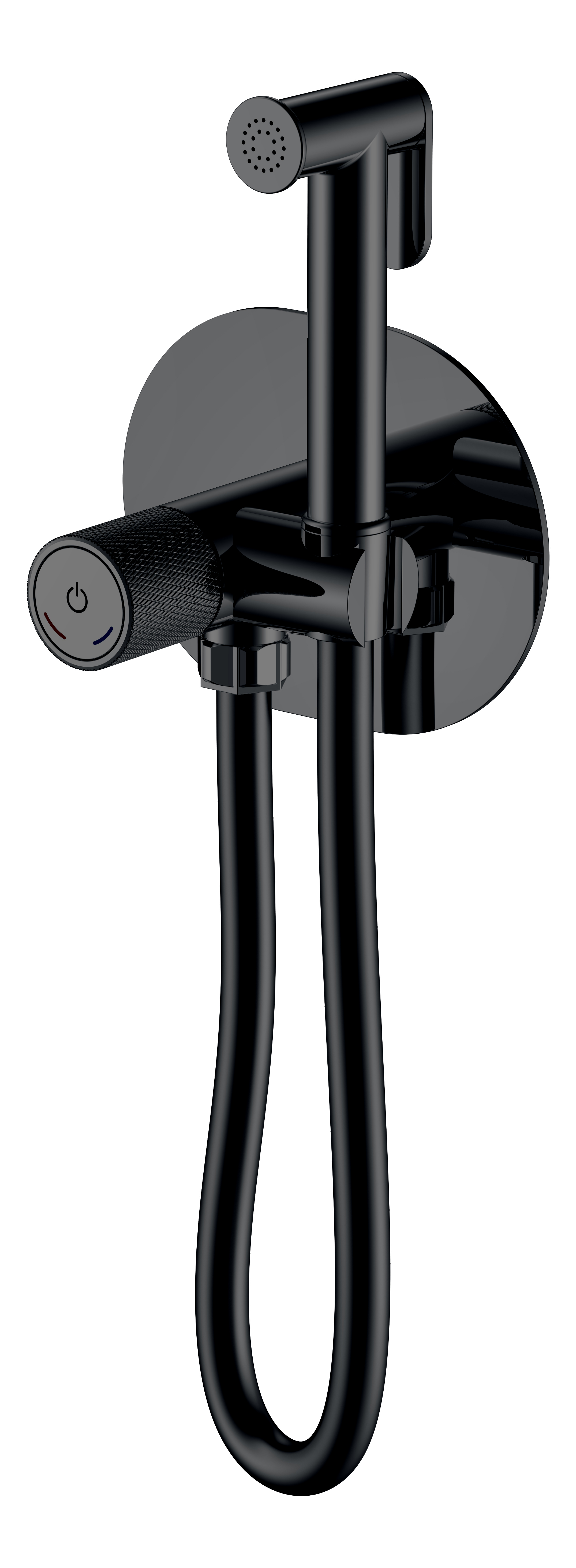 Фото Гигиенический душ Boheme Tech 157-B со смесителем черный матовый