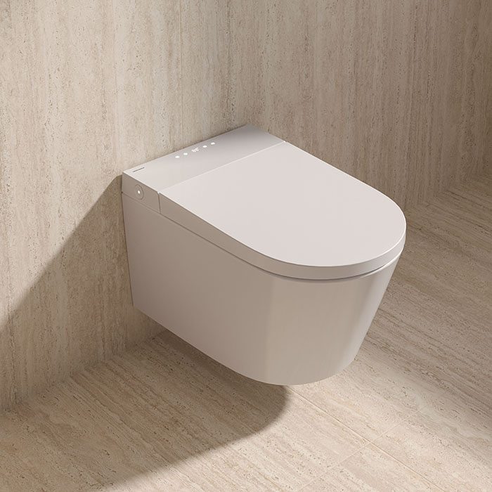 Фото Унитаз подвесной Kerama Marazzi TekWave KMTWWc59GWh2, с сиденьем, белый глянцевый
