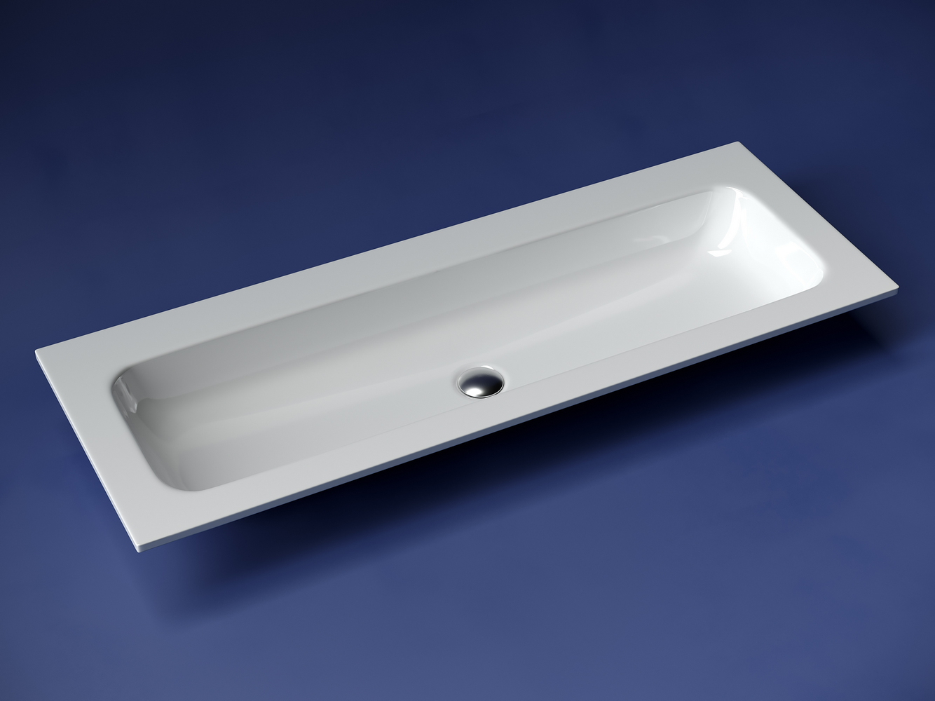 Фото Раковина Ceramicanova Grace CN7016wx мебельная 121 × 45,7 × 13,7 см, белый глянцевый