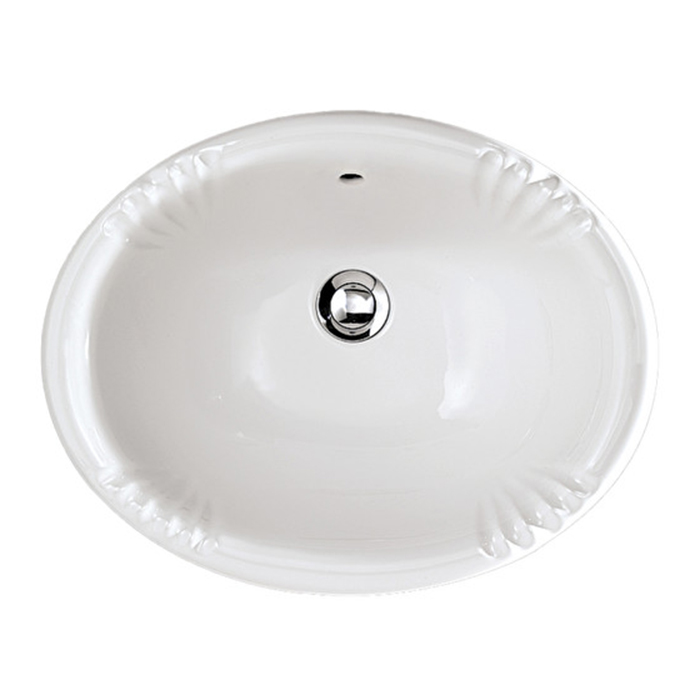 Фото Раковина Devon&Devon Over and under counter basins IBLIVIC (новый арт 1IBLIVIC/SL) встраиваемая 49 см, цвет белый