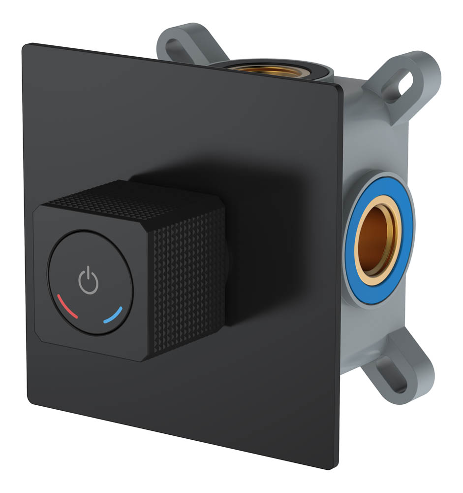 Фото Смеситель для душа Boheme Quad 154-5-B черный матовый