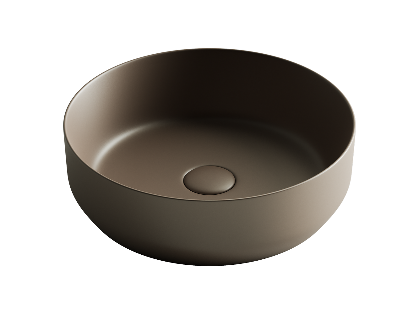 Фото Раковина Ceramicanova Element CN6022MDB накладная 39 × 39 × 12 см, темно-коричневый матовый