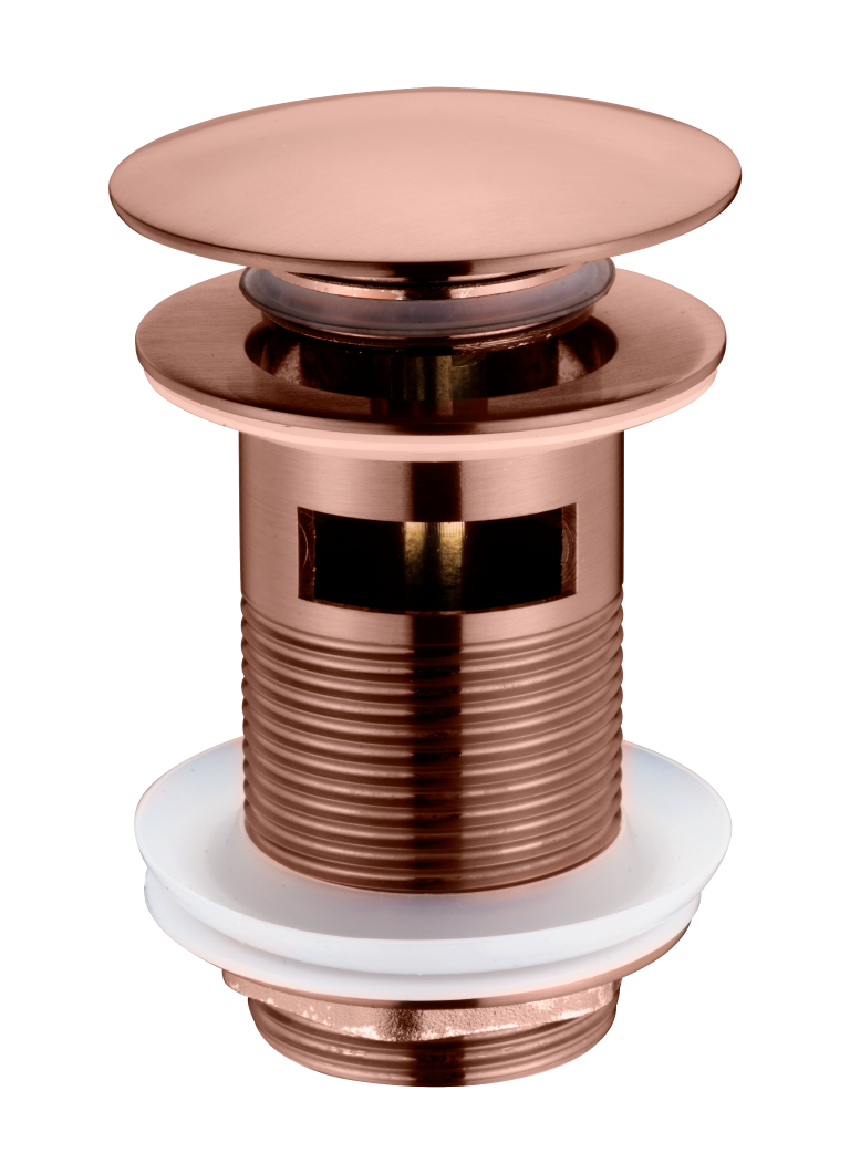 Фото Донный клапан Boheme 612/2-BRB с переливом click-clack бронза браш