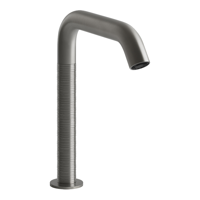 Фото Смеситель Gessi Gessi316 54380#239 для раковины электронный, нержавеющая сталь браш