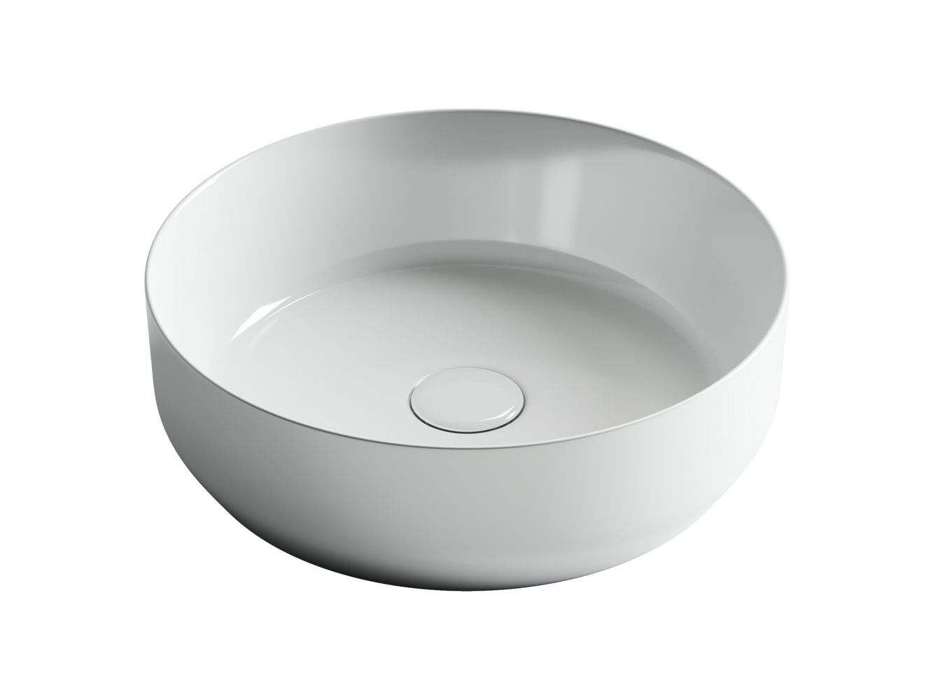Фото Раковина Ceramicanova Element CN6022 накладная 39 × 39 × 12 см, белый глянцевый