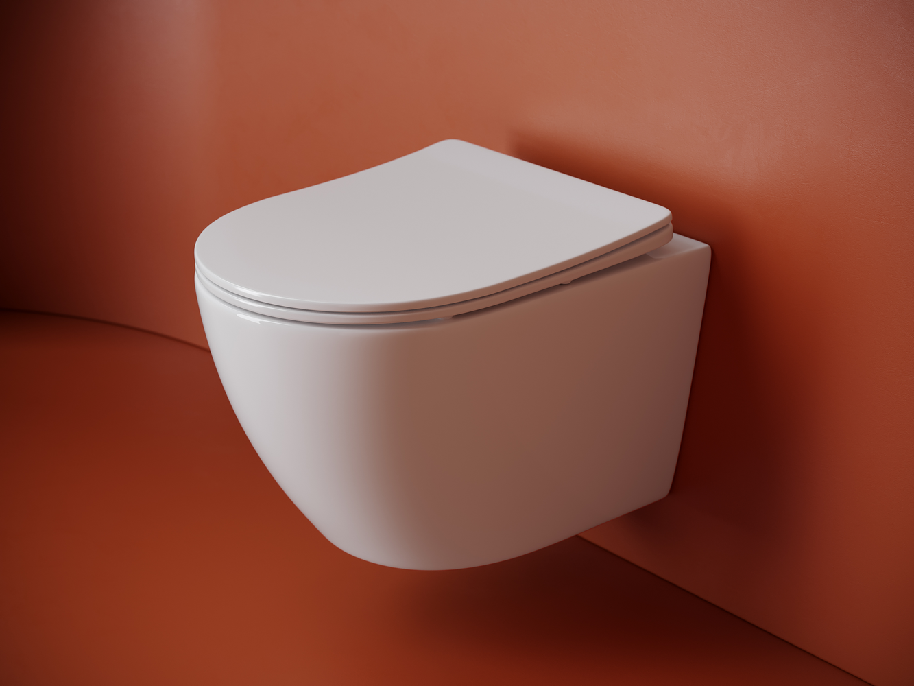 Фото Унитаз Ceramicanova Uno CN11001T с сиденьем подвесной, белый глянцевый