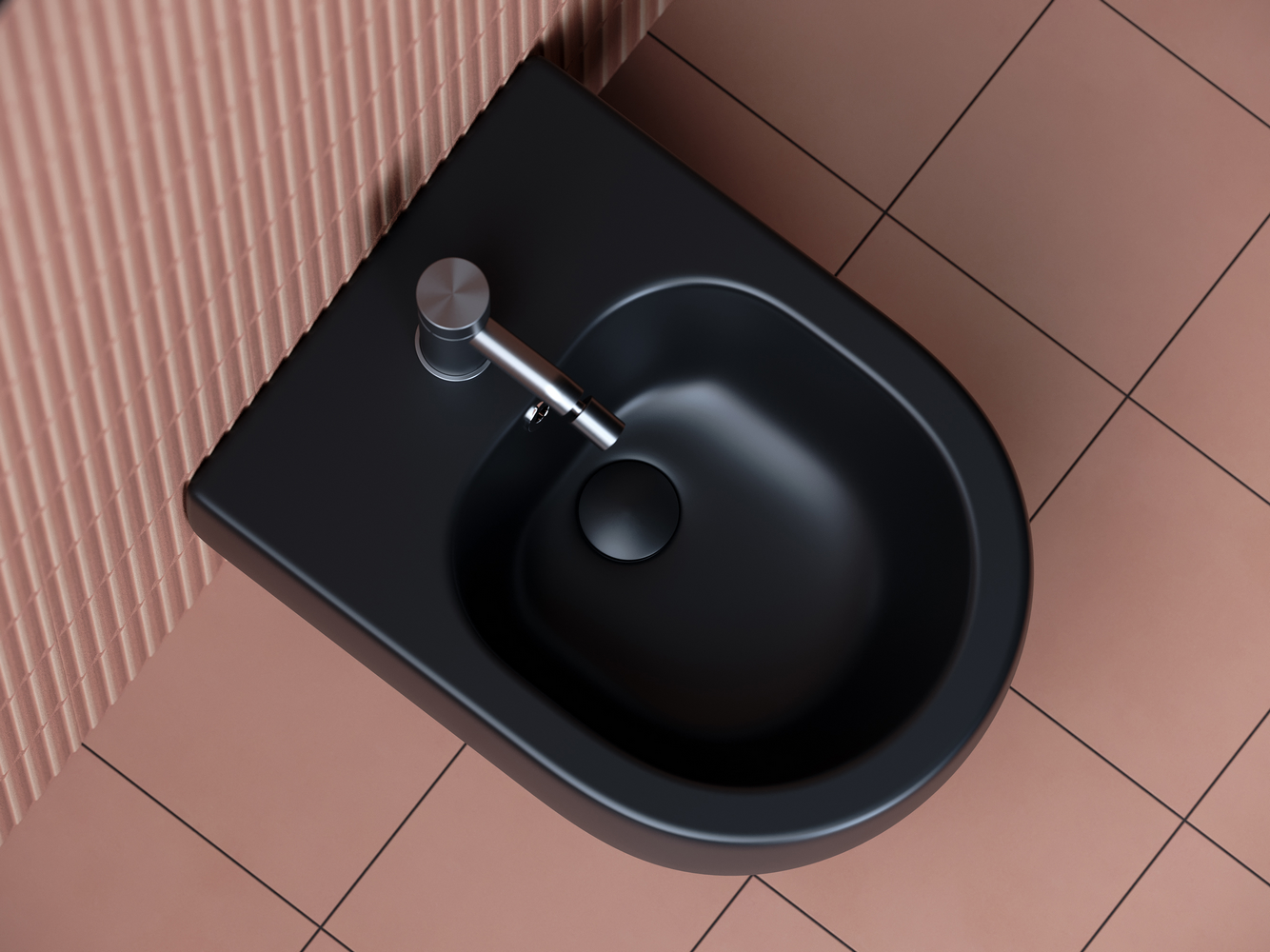 Фото Биде Ceramicanova Play CN3002MB подвесное, черный матовый