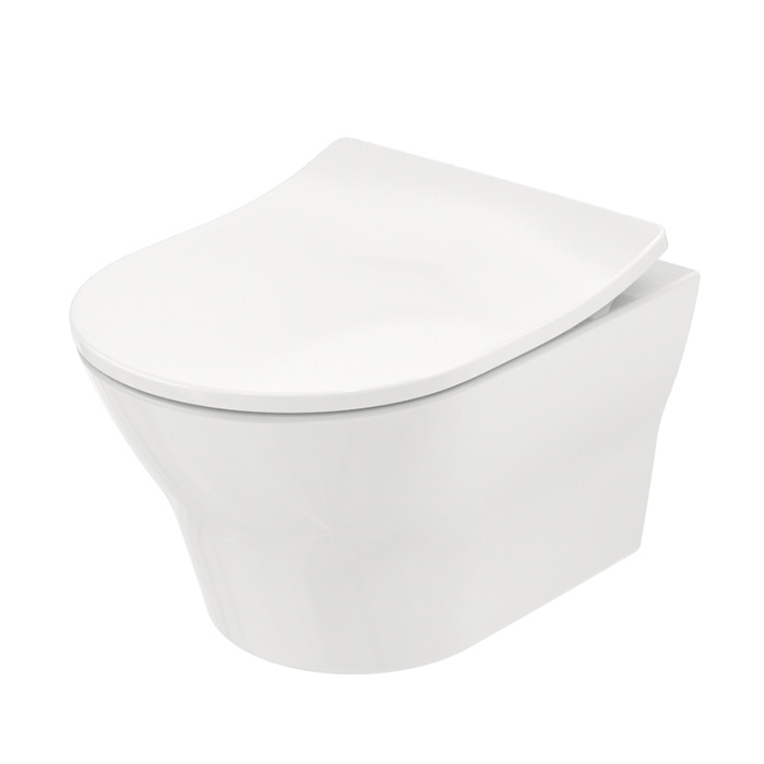 Фото Унитаз подвесной TOTO MH CW162Y#XW, безободковый, без сиденья, белый глянцевый
