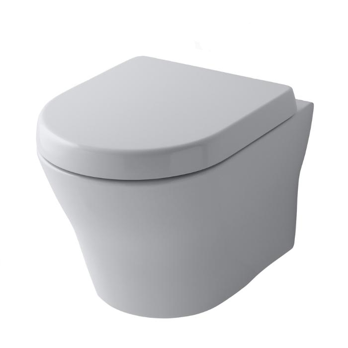 Фото Унитаз подвесной TOTO MH CW162Y#XW, безободковый, без сиденья, белый глянцевый