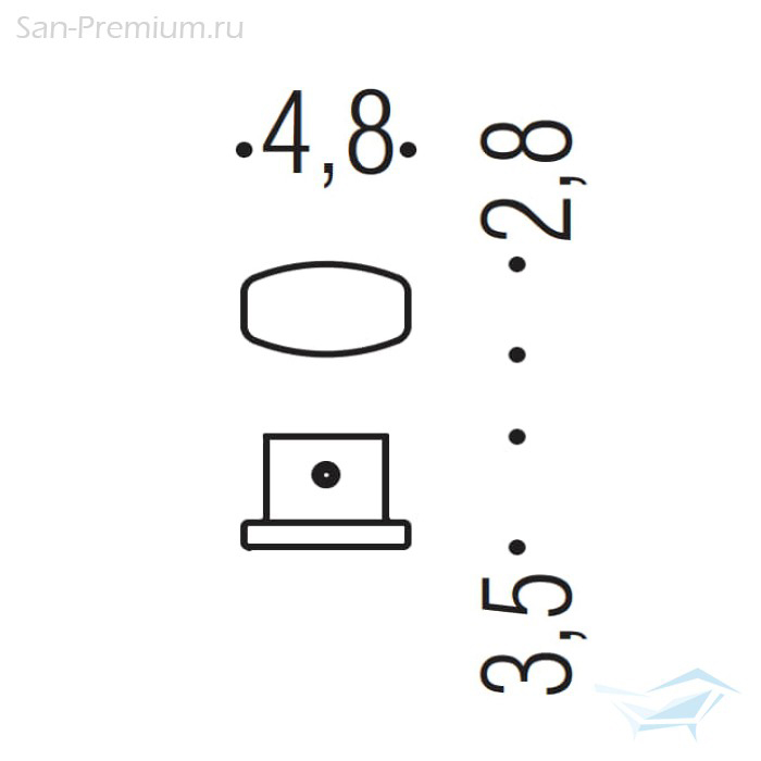 Фото Крючок Colombo Trenta BPT17.GM графит матовый