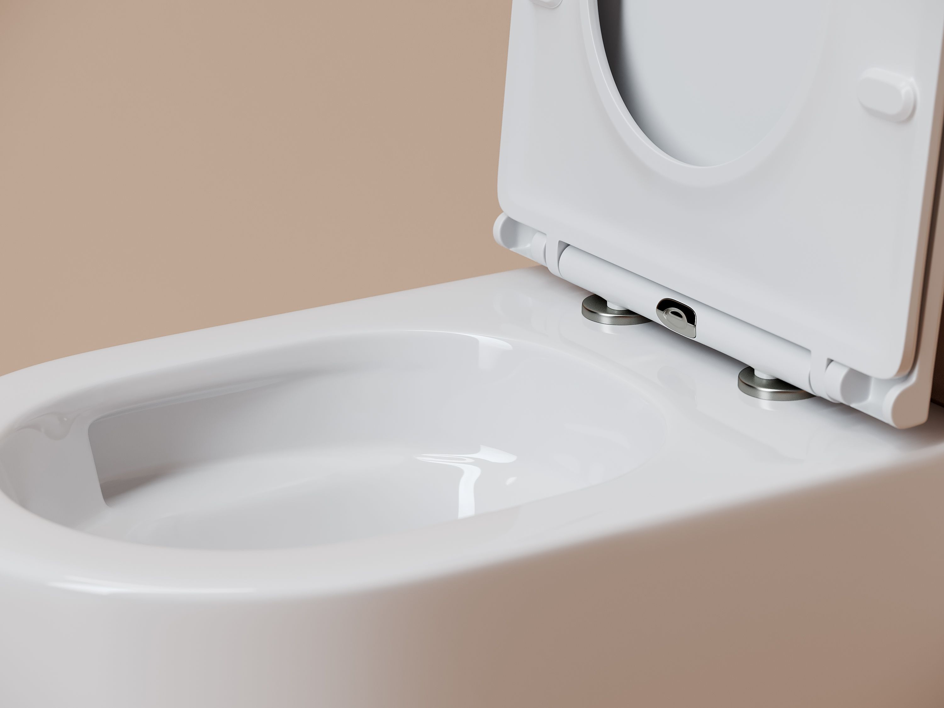 Фото Унитаз Ceramicanova Noe CN4011T с сиденьем подвесной, белый глянцевый