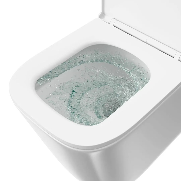 Фото Унитаз подвесной укороченный Kerama Marazzi Cubo CU.T.wc.02, с сиденьем, белый глянцевый