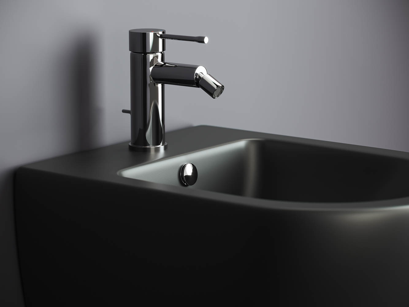 Фото Биде Ceramicanova Metropol CN4003MB подвесное, черный матовый