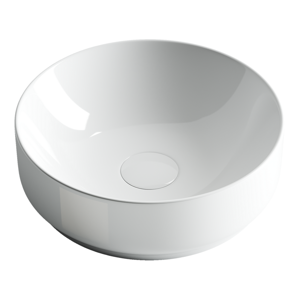 Фото Раковина Ceramicanova Element CN6005 накладная 35 × 35 × 12 см, белый глянцевый