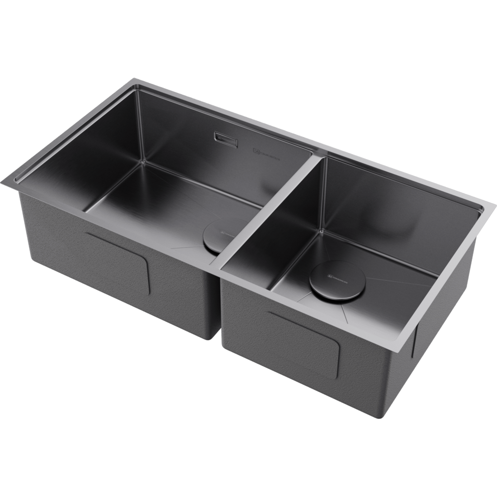 Фото Кухонная мойка Omoikiri Taki 85-2-LB-U/IF Side-IN 4997037 нержавеющая сталь